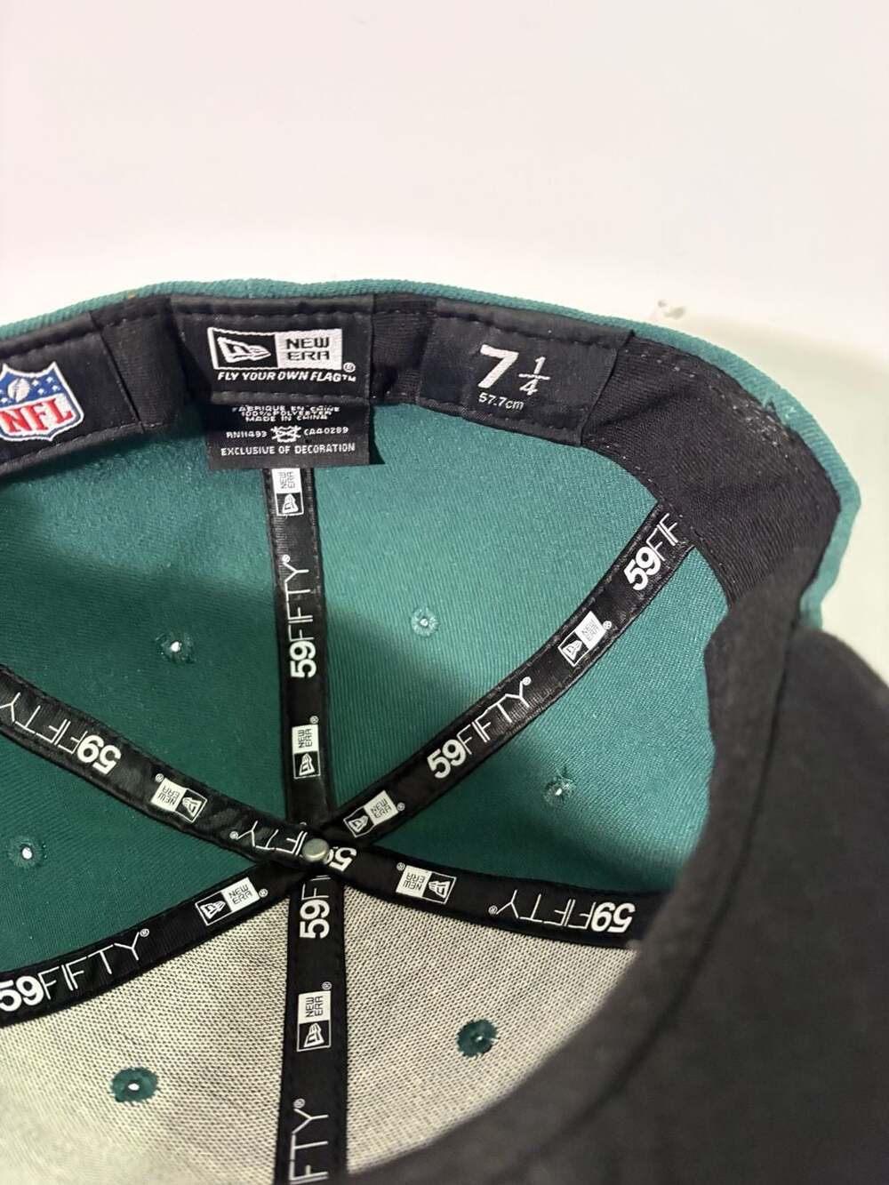 New Era Philadelphia Eagles 59FIFTY Hat Size 7 1/4 - Picture 4 of 4